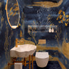 Carta da parati Oro e Zaffiri - bagno