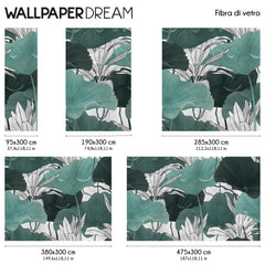 Papel pintado de jardín de loto