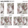 Floral silhouette Wall Mural