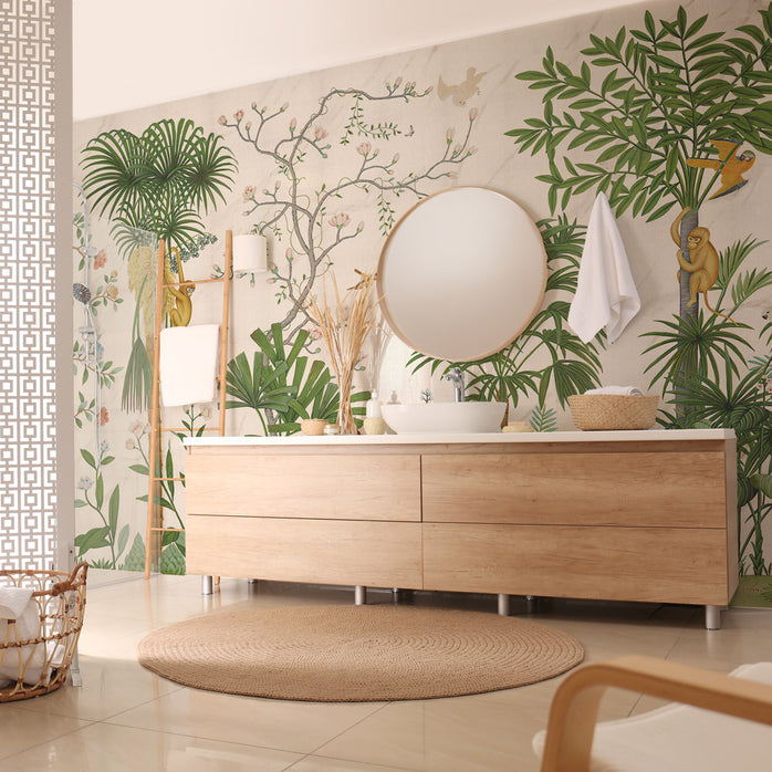 Carta da parati Giardino delle delizie bagno 2