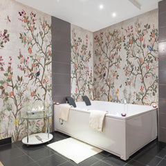 Carta da parati Roseto d'Oriente - bagno