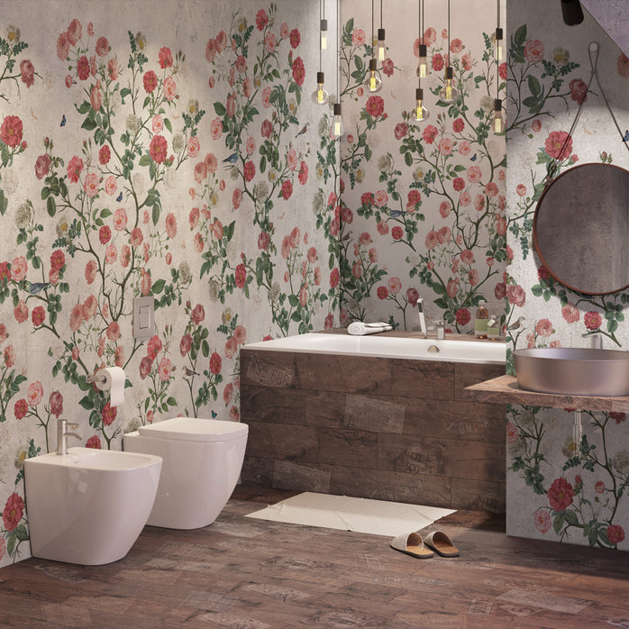 Carta da parati Radiant Garden bagno 2