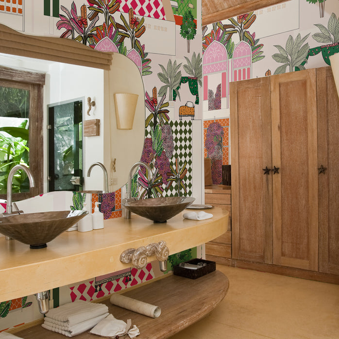 Carta da parati Indian Desire - bagno
