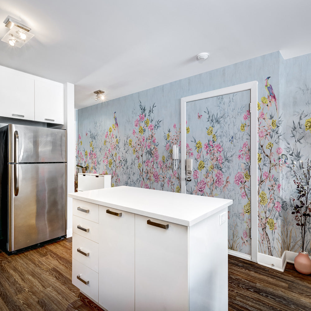 Carta da parati Chinoiserie Paradiso - cucina