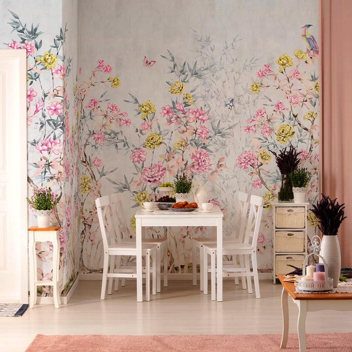 Carta da parati Chinoiserie Paradiso - cucina, sala da pranzo