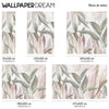 Pastel foliage wallpaper