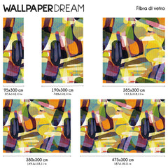 Carta da parati Carnevale dei colori dimensioni fibra di vetro