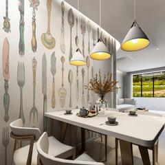 Carta da parati Bon Appétit - sala da pranzo, soggiorno