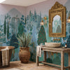 Carta da parati Mughal Eden - bagno, box doccia