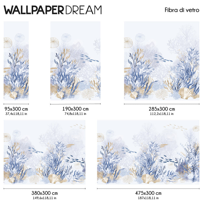 Carta da parati Barriera Corallina dimensioni Fibra Vetro