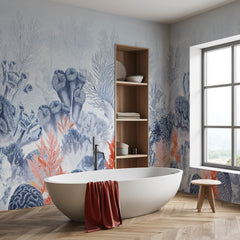 Carta da parati Blue sea - bagno