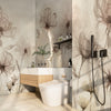 Carta da parati Fiori d'incanto - bagno, box doccia