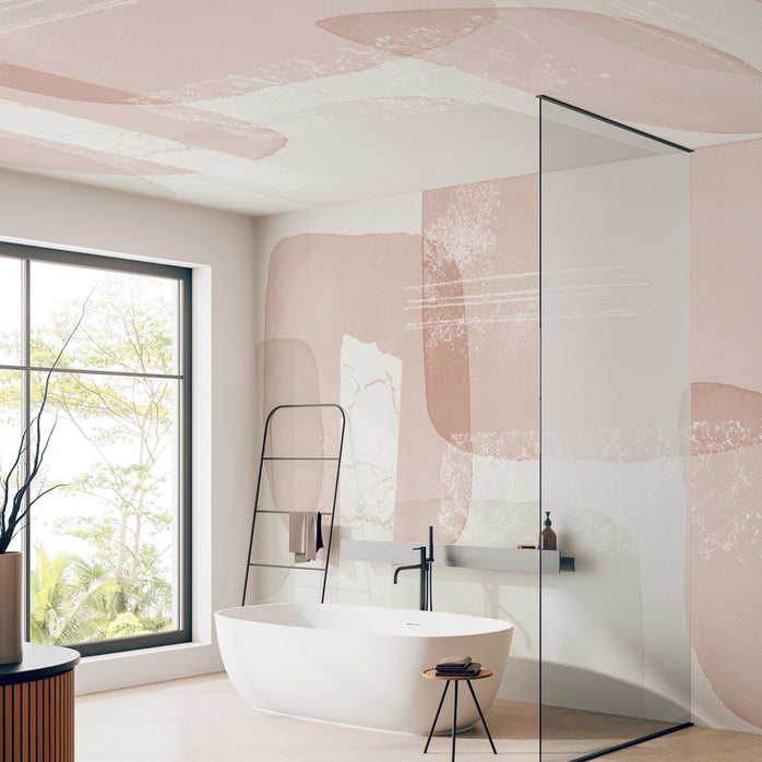 Carta da parati Serenità rosata - soffitto