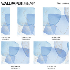 Papier Peint perle bleue