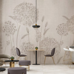 Carta da parati Soffioni eterei - esercizi commerciali, bar e ristoranti, sala da pranzo | beige