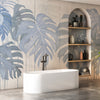 Carta da parati Monstere eteree - bagno | blu