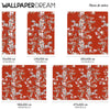 Scarlet Chinoiserie Wall Mural