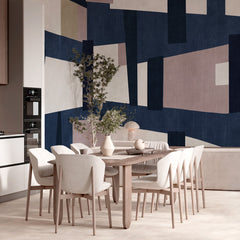 Carta da parati Puzzle geometrico - sala da pranzo, cucina