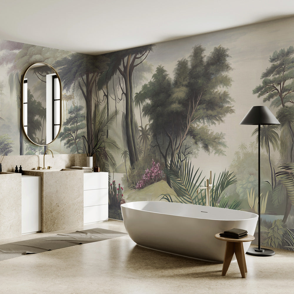 Carta da parati Paesaggio tropicale - bagno