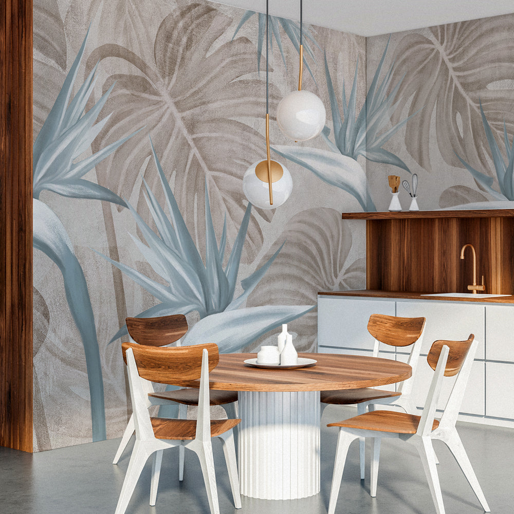 Carta da parati Monstera del Paradiso - cucina, sala da pranzo
