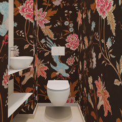 Carta da parati Chinoiserie notturna - bagno