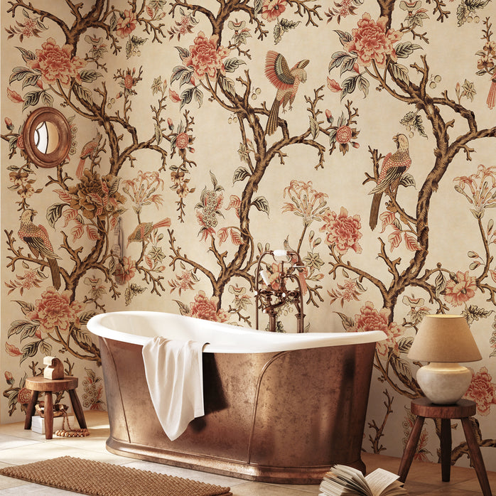 Carta da parati Chinoiserie antica - bagno