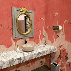 Carta da parati Aironi eleganti - bagno