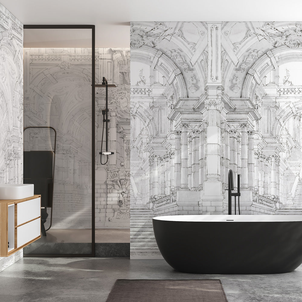 Carta da parati Sogno architettonico - bagno