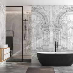 Carta da parati Sogno architettonico - bagno