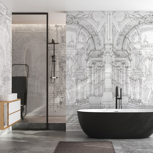 Carta da parati Sogno architettonico - bagno