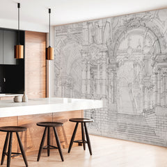 Carta da parati Sogno architettonico - cucina