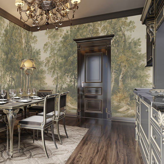 Carta da parati La magia del bosco - cucina