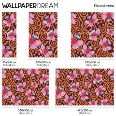 Carta da parati Optical orchidea