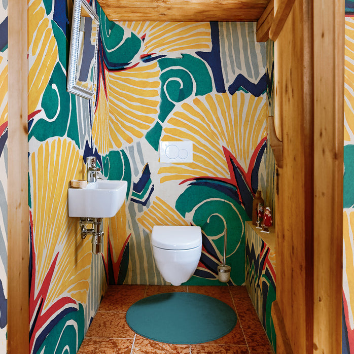 Carta da parati Ventagli Pop - bagno