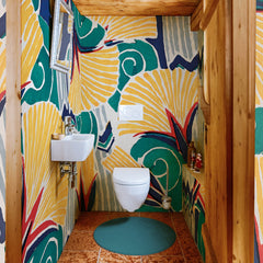 Carta da parati Ventagli Pop - bagno