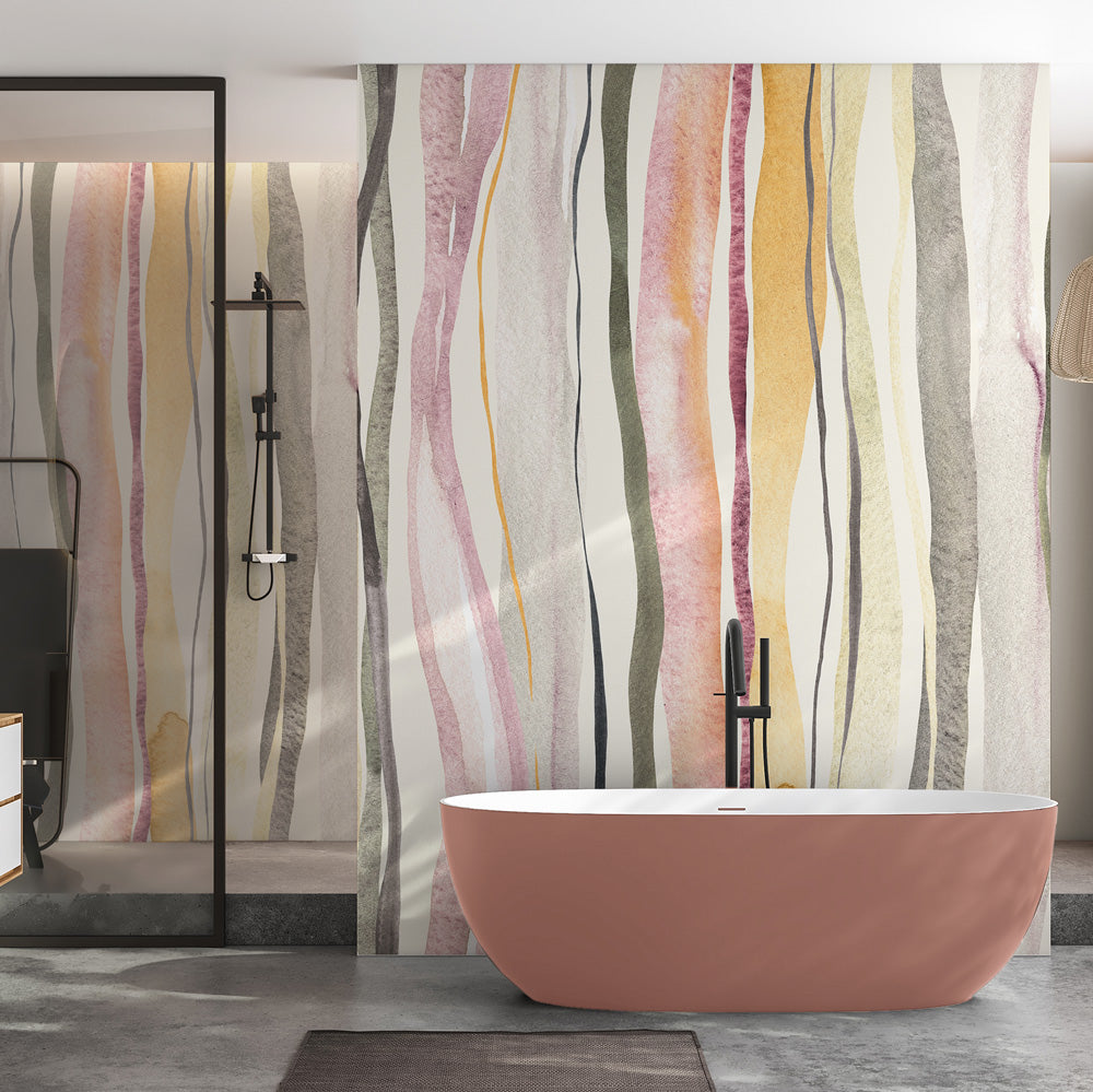 Carta da parati Oscillazioni - box doccia