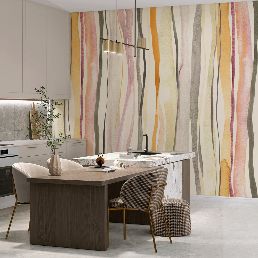 Carta da parati Oscillazioni - cucina