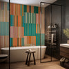 Carta da parati Trama moderna - bagno, box doccia