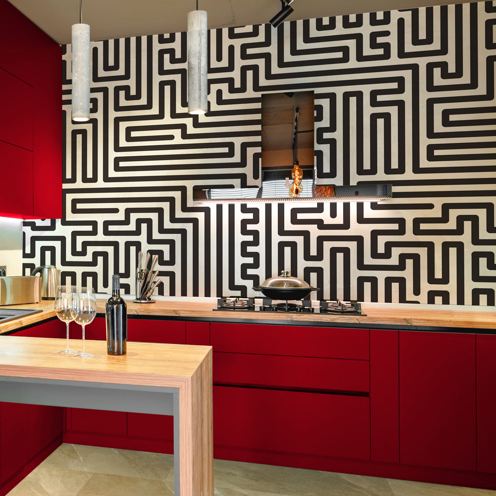 Carta da parati Labirinto - cucina