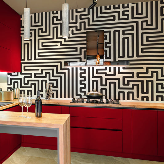 Carta da parati Labirinto - cucina