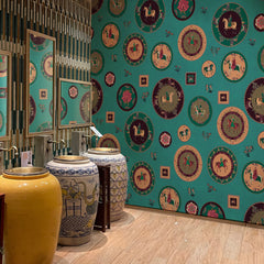 Carta da parati Piatti artistici - bagno, esercizi commerciali