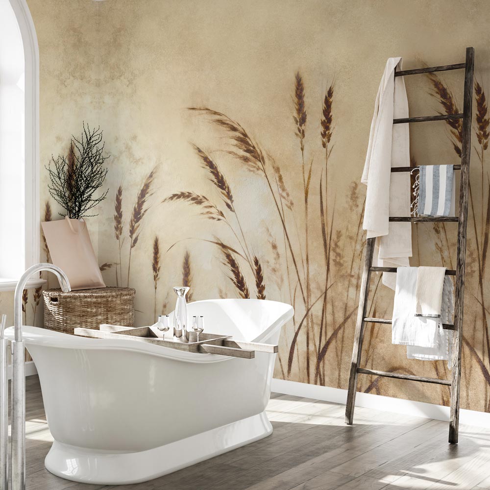 Carta da parati Grano dorato - bagno
