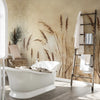 Carta da parati Grano dorato - bagno
