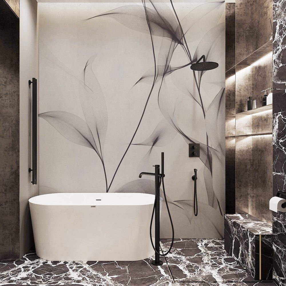 Carta da parati Tenue fruscio - bagno