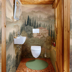 Carta da parati Flowerence - bagno