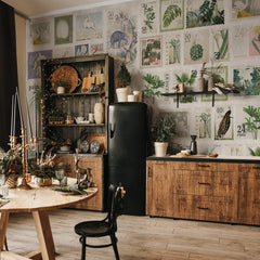 Carta da parati Francobolli - cucina, sala da pranzo