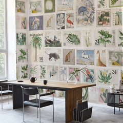 Carta da parati Francobolli - ufficio