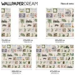 Papier peint timbres