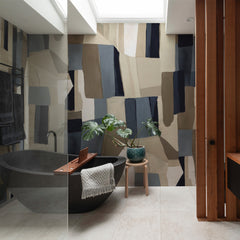 Carta da parati Pittura moderna - bagno, box doccia