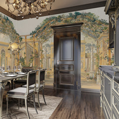 Carta da parati Porticato sul giardino - cucina, sala da pranzo